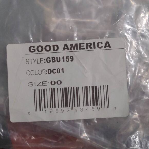 Good American Uniform Streetwear Pants Multicolor Camo High Rise 00 / 24 New - Picture 14 of 15